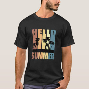 Men And Women Hello Summer Beach Vacation Vest Tee