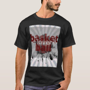 Men And Women Players Like Basketball Design T-Shirt