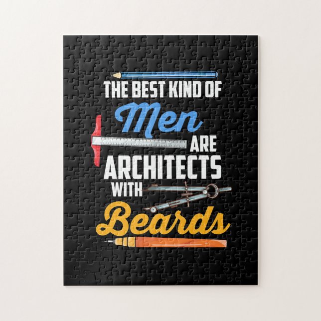 Men Architects With Beards Jigsaw Puzzle (Vertical)