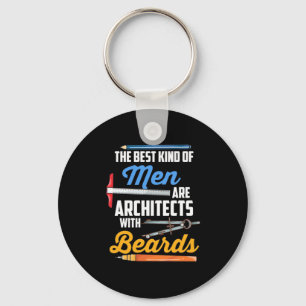 Men Architects With Beards Key Ring