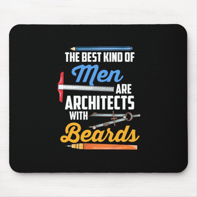 Men Architects With Beards Mouse Mat (Front)