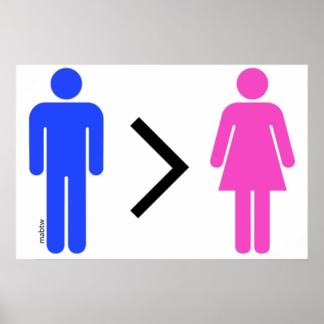 Men Are Better Than Women Poster (Front)