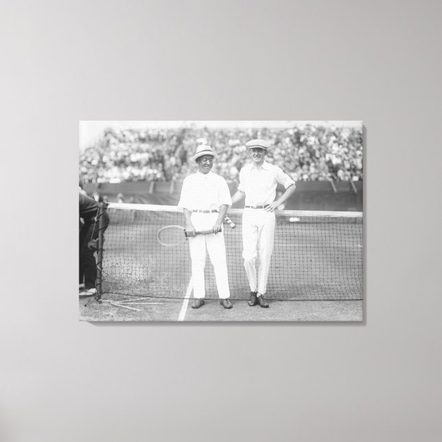 Men at Tennis Tournament at Washington DC Canvas Print (Front)