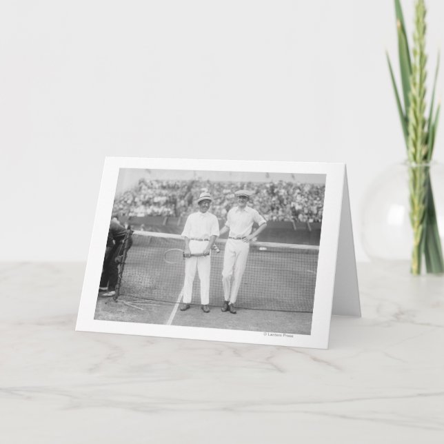 Men at Tennis Tournament at Washington DC Card (Front)