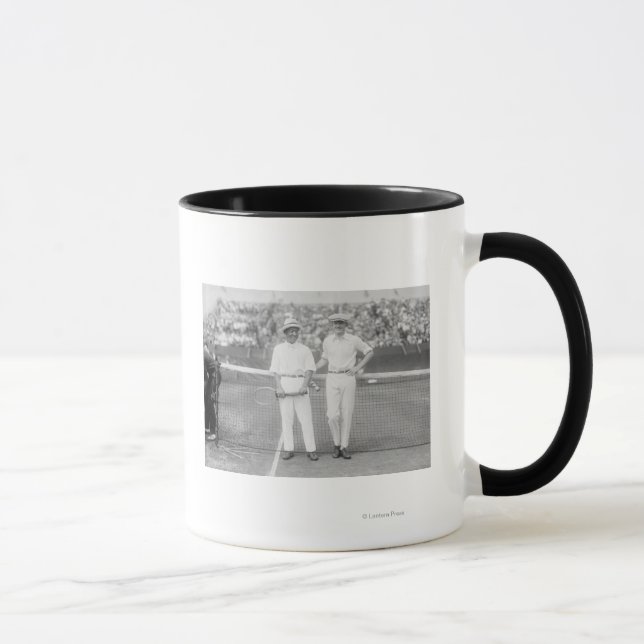 Men at Tennis Tournament at Washington DC Mug (Right)