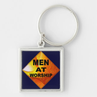 Men at Worship Keychain