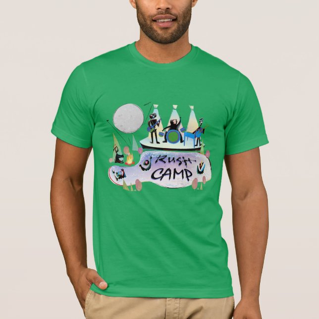 Men Bella Canvas Basic T-Shirt Vivid Kelly Grn (Front)