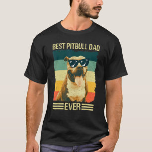 Men Best Pitbull Dad Father French Dog T-Shirt