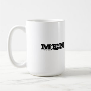 Men Black Colour Text Classic Mugs Cups
