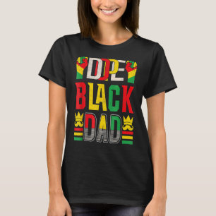 Men Black Dad Proud African American Father's Day T-Shirt
