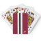Men Burgundy Monogrammed Playing Cards