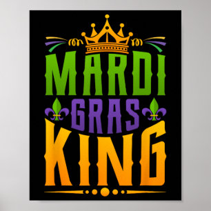Men Carnival Costume Gift Mardi Gras Poster