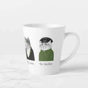 MEN CATS Latte Mug + Text