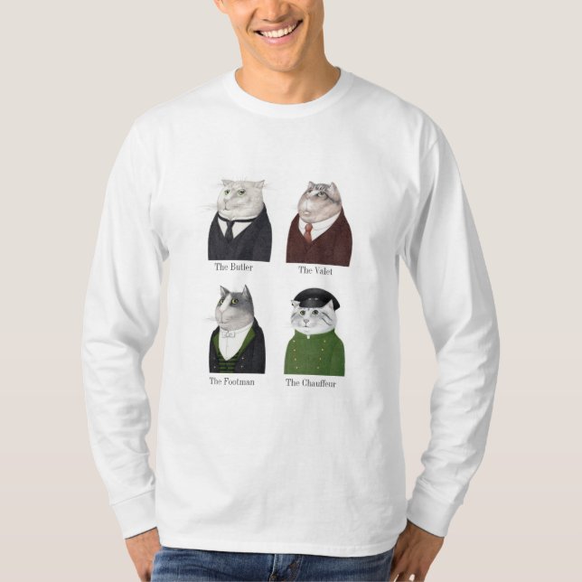 MEN CATS Men's Basic Long Sleeve T-Shirt  (Front)