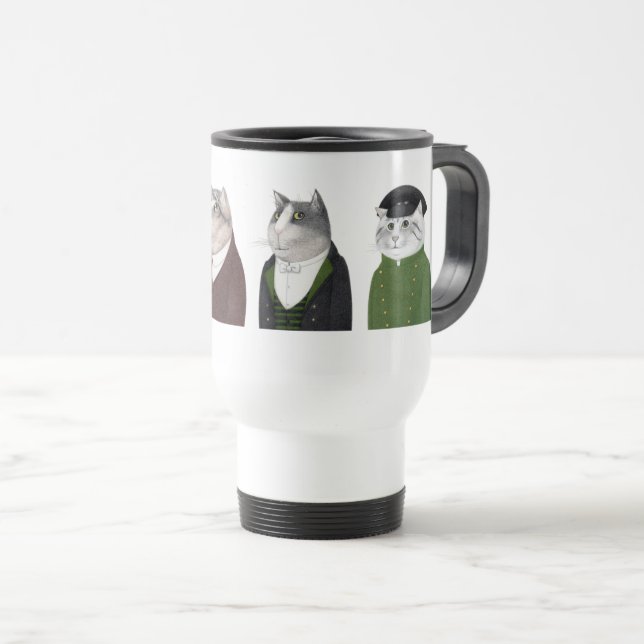MEN CATS Travel Mug  (Front Right)