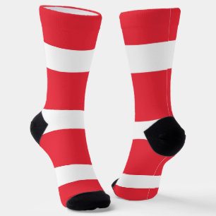 Men crew socks with flag of Austria.