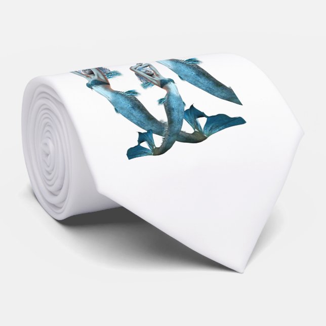 Men Designer Mermaids Tie (Rolled)
