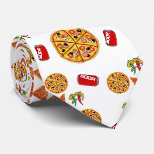 Men Designer Pizza Tie