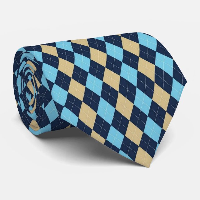 Men Designer Plaid Tie (Rolled)