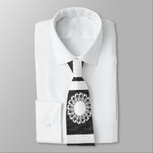 Men Designer Ties Black Whtite