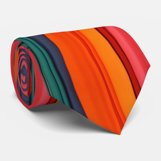Men Designer Ties Colourful (Rolled)