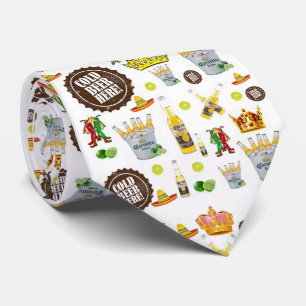 Men Designer Ties Corona Beer