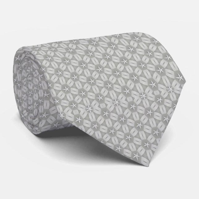 Men Designer Ties Grey (Rolled)