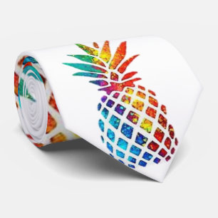 Men Designer Ties Pineapple
