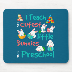 Men Easter Bunny Preschool Teacher Mouse Mat