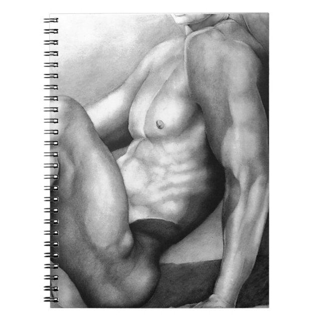 Men Elegant Fine Art Nude-male Drawing Cool       Notebook (Front)