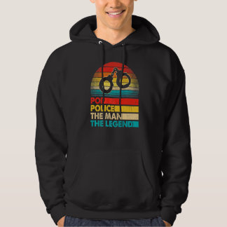 Men Father's Day Pop Police The Man The Legend Hoodie