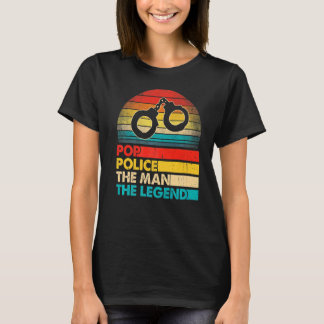 Men Father's Day Pop Police The Man The Legend T-Shirt