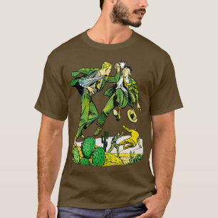 Men Fighting Punched Blow Among Arizona California T-Shirt