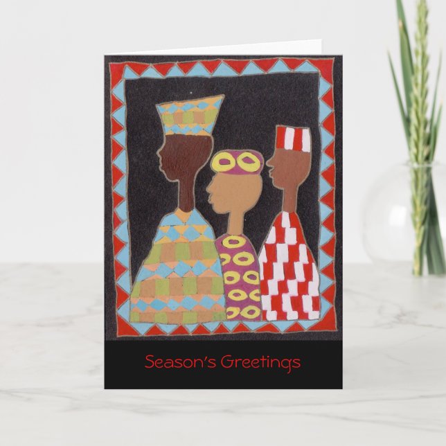 Men From Afar Greeting Card (Front)