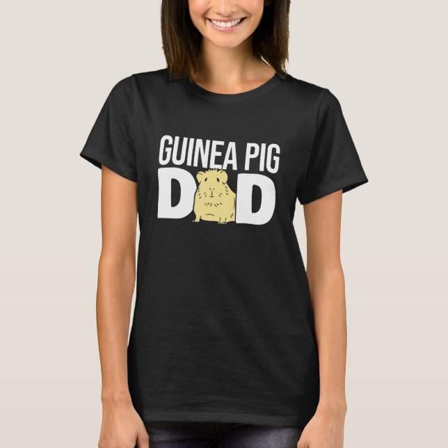 Men Guinea Pig Dad Father Guinea Pig T-Shirt (Front)