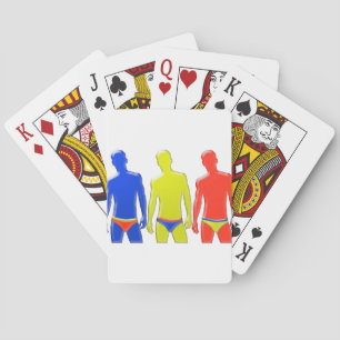 Men in Underwear Playing Cards