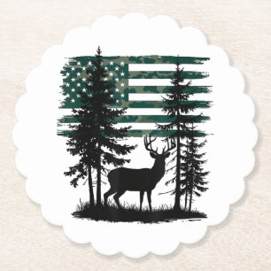 Men Kids Boys Hunting Shirt Deer Hunters Toddler C Paper Coaster