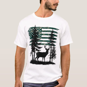 Men Kids Boys Hunting  T-Shirt