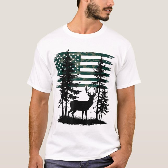 Men Kids Boys Hunting  T-Shirt (Front)