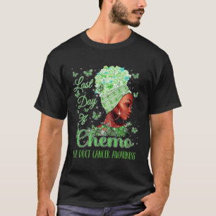 Men Last Day Of Chemo Bile Duct Cancer Awareness  T-Shirt