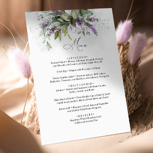 Men Lavender Greenery Script Wedding Enclosure Card