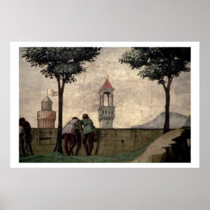 Men Looking over a Wall, from the Visitation (fres Poster
