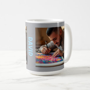 Men love diamond art too coffee mug