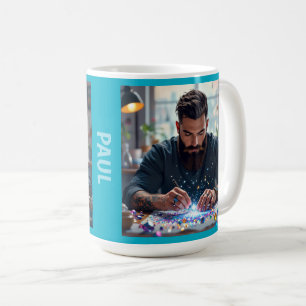 Men love diamond art too coffee mug
