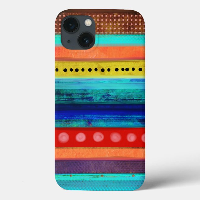 Men Man Grungy Striped Block Colours Case-Mate iPhone Case (Back)