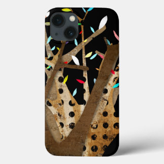 Men Man Grungy Tree Fun leafs iPhone 13 Case