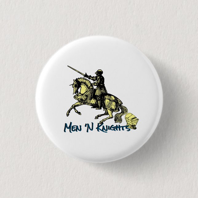 Men 'N Knights logo button (Front)