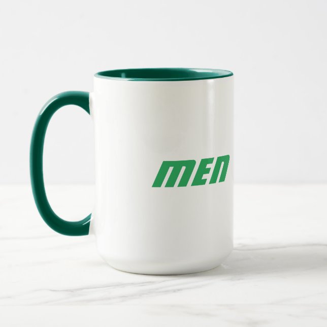 Men Name Printed Text with Hunter Green Colour-Cup Mug (Left)