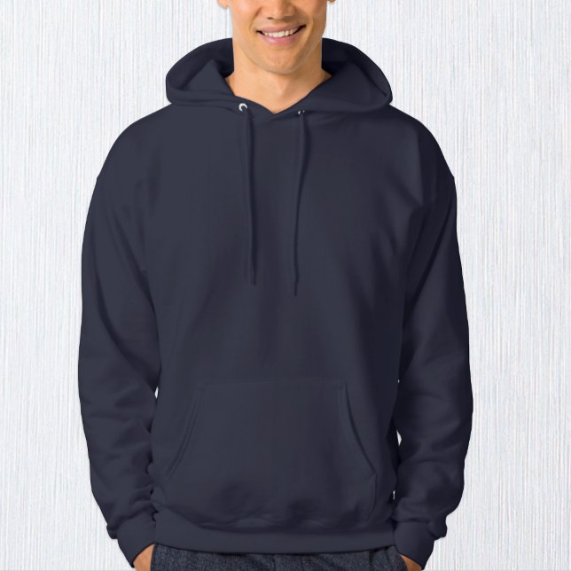 Men Navy Blue Fashion Hoodie / Customise (Creator Uploaded)