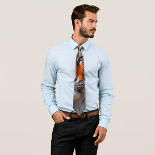 Men Neck Tie - Tiger